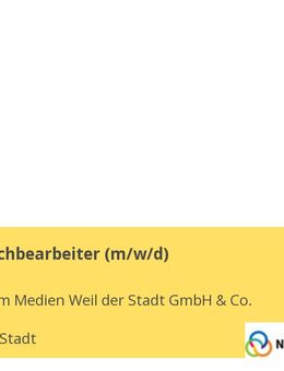 Personalsachbearbeiter (m/w/d) - Weil der Stadt