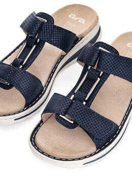 Ara TAMPA Pantolette, Keilabsatz, Sommerschuh, Schlappen mit Schmuckelement, G-Weite