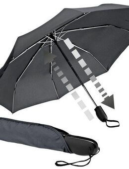 EuroSCHIRM® Taschenregenschirm Automatik 32S7, anthrazit, kompakte Größe, mit Automatik