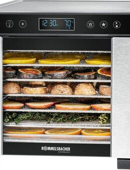 Rommelsbacher Dörrautomat DA 650 600 W, 7 Etagen, komfortable Touch Control Bedienung