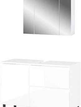 GERMANIA Badmöbel-Set Scantic, (2-St), bestehend aus Waschbeckenunterschrank und Spiegel