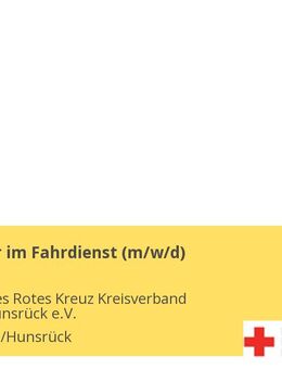 Mitarbeiter im Fahrdienst (m/w/d) - Simmern (Hunsrück)