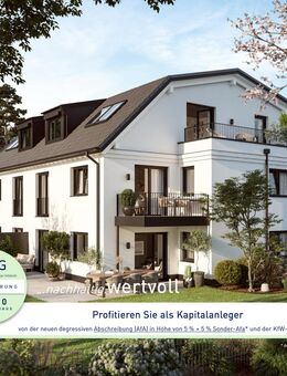 BAU- UND WOHNQUALITÄT ! 2-Zimmer-Obergeschoss-Wohnung mit Balkon in stadtnaher Lage - München