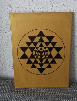 Leinwandbild 2/ Sri Yantra . Acrylbild. - Unna
