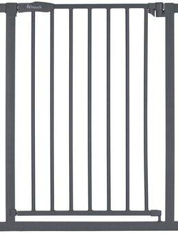 Hauck Türschutzgitter Open N Stop 2, Dark Grey, auch als Treppenschutzgitter verwendbar, 75-80 cm, erweiterbar