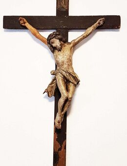 Barock 1680 Kruzifix Kreuz Jesus Christus Haus Kapelle Alpen Sakrale Kunst Großes Barockkreuz für Zuhause oder Kapelle - Nürnberg
