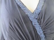 NEU mit ETIKETT * Duftig * Romantik * Cocktail * Ausgeh * Anlass * Ball * Seiden- Chiffon * Glitzer Pailletten * Kleid "Mariposa" Gr. 36/ S * dunkel- nacht- blau * - Riedlingen