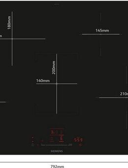 SIEMENS Induktions-Kochfeld iQ300 EH801HFB1E