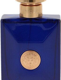 Versace Eau de Toilette Pour Homme Dylan Blue, Aquatischer Herrenduft mit Patchouli, Bergamotte und Tonkabohnen.