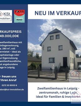 Zweifamilienhaus in Leipzig - zentrumsnah, ruhige Lage, ideal für Familien & Investoren - Leipzig