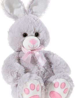 Heunec® Kuscheltier Hase Floppy 50 cm, grau, enthält recyceltes Material