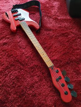 E-Bass Marathon rot mit Verstärker - Holzheim (Landkreis Neu-Ulm)