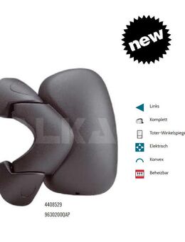 AUSSENSPIEGEL LINKS ELEK BEH KONV NISSAN PRIMASTAR X83 9630200QAP - Dortmund Wickede