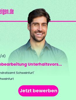 Sachbearbeitung Unterhaltsvorschussgesetz (m/w/d) für das Amt für Jugend und Familie - Schweinfurt