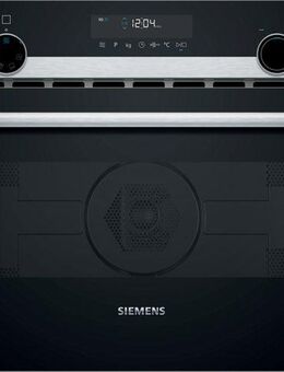 SIEMENS Backofen mit Mikrowelle iQ500 CM585AGS1, mit Teleskopauszug nachrüstbar, Hydrolyse