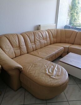 Hochwertige Ledercouch mit Sessel - Mönchengladbach