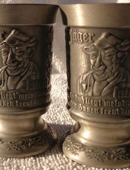 Zinn-Schnapsbecher, Vintage - Aachen