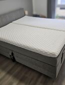 Boxspringbett mit Motor 180x200 cm + 2x Matratze + 2x Topper in 31608