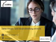 Leiter Finanz- und Steuerabteilung (m/w/d) - Stuttgart