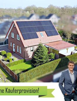Harkebrügge: Junges Einfamilienhaus mit Fußbodenerwärmung, PV-Anlage, Stromspeicher und Sauna - Barßel