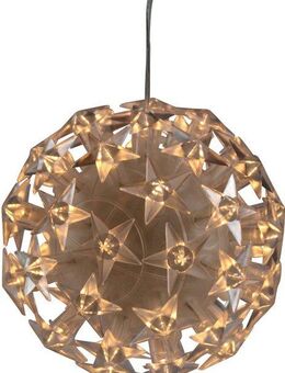 AM Design LED Dekolicht, LED fest integriert, Warmweiß, LED Kugel mit Sternen, Weihnachtsdeko aussen