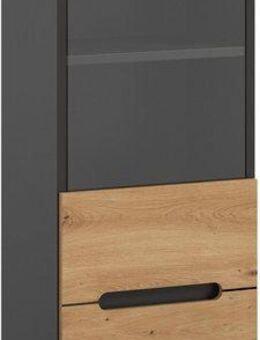 INOSIGN Vitrine REHAT, TOPSELLER!, Höhe 125 cm, 1 Glastür, 1 Böden, 3 Fächer (1-St., stehend und hängend montierbar) Vitrinenschrank, Schrank, Glasvitrine, Wohnzimmervitrine