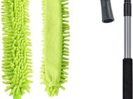 Maximex Staubwedel Teleskop-Staubschwert mit Knickgelenk, magnetisch anziehender Staubwischer, ultraflach, 2-Seiten Bezug