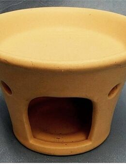 Duftlampe Aromalampe Duftöl-Lampe Duftstövchen - Aus Keramik in pastellgelb - Groß Gerau