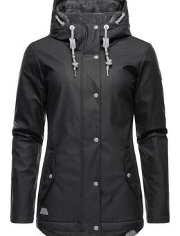 Ragwear Regenjacke Marge warm gefütterter Damen Winter Regenmantel