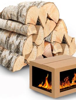 Brennholz 30cm Stücken Feuerholz Kaminholz Fichte trocken unter 20% 30kg ofenfertig gespalten - Wuppertal