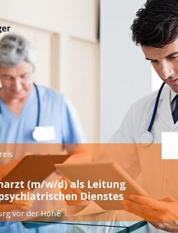Arzt / Facharzt (m/w/d) als Leitung des sozialpsychiatrischen Dienstes - Bad Homburg (Höhe)