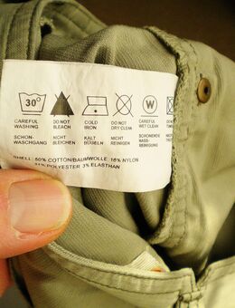 One Touch-Damen-Kargo-Jeans,3/4,Grün,Töne,6-Pocket,Größe 38 - Linnich
