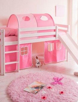 Ticaa Hochbett Manuel mit Rollrost in verschied. Ausführungen wahlweise mit Matratze, weiß