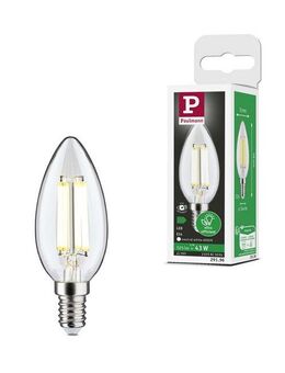 Paulmann LED-Leuchtmittel Eco-Line Filament 230V LED Kerze E14 1er-Set 525lm 2,5W 4000K Klar, E14, 1 St., Neutralweiß