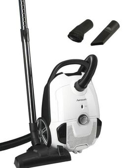 Hanseatic Bodenstaubsauger HBVC80012WMC, super silence, höhenverstellbares Saugrohr, 800 W, mit Beutel, sehr großer 12m Aktionsradius, elektronische Saugkraftregulierung
