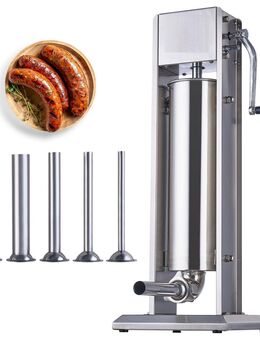 Manueller Wurstfüller – 7L Vertikale Wurstmaschine aus 304 Edelstahl Set3452 - Wuppertal