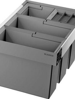 Blanco Einbaumülleimer FLEXON II Low 60/4, Abwaschbare und entnehmbare Eimer
