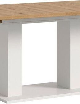 INOSIGN Esstisch Motus, ausziehbar 150 -190 cm, inklusive 40 cm Einlegeplatte (Set, 1-St), Doppelsäulengestell mit Bodenplatte, Tisch, Esstisch, Küche