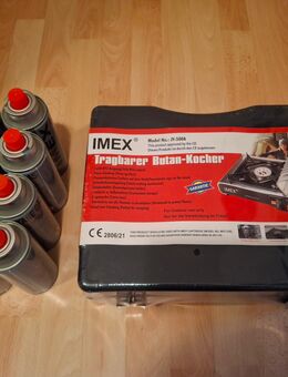 Campingkocher, Butankocher, Tragbar, IMEX, JY-500A, inklusive 8 Gaskartuschen - Berlin