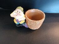 Zwerg, Blumentopf, Zwerg mit Topf für Minipflanzen Durchmesser ca. 7cm - Essen