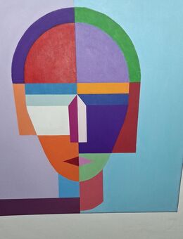 Farbenfrohe Acryl Gemälde "Abstraktes Gesicht" - Sulz (Neckar)