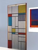 Türvorhang mit Design aus eloxierten Aluminiumketten in 8330