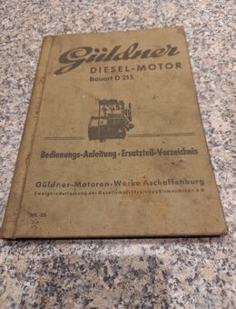 Güldner Betriebsanleitung und Ersatzteile Liste - Büdingen