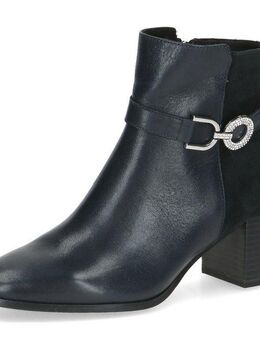 Caprice Stiefelette, Blockabsatz, Businessschuh mit hübschem Schmuckverzierung