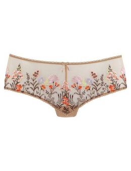 LASCANA Stringpanty Maria mit bunten Blumen aus Stickereispitze