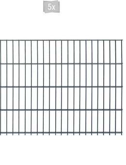 Arvotec Doppelstabmattenzaun ESSENTIAL 83 zum Einbetonieren, (Set, 11-St), Zaunhöhe 83 cm, Zaunlänge 2 - 60 m