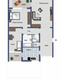 Bonn-Endenich. Kapitalanlage 5. OG. mit 3 ZKB mit Balkon - Provisionsfrei! - Bonn