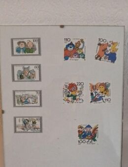 Briefmarken Deutschland BRD Max und Moritz Käpten blau Bär, Pumukel Sandmännchen - Essen