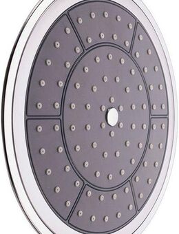 Schütte Kopfbrause Auxerre, Kopfbrause mit Antikalk-Noppen, Regendusche Ø 22cm, Duschkopf Chrom