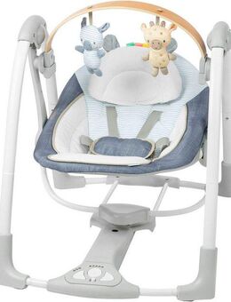 ingenuity Babywippe Swing 'n Go Portable Swing™ - Chambray, mit Melodien und Geräuschen